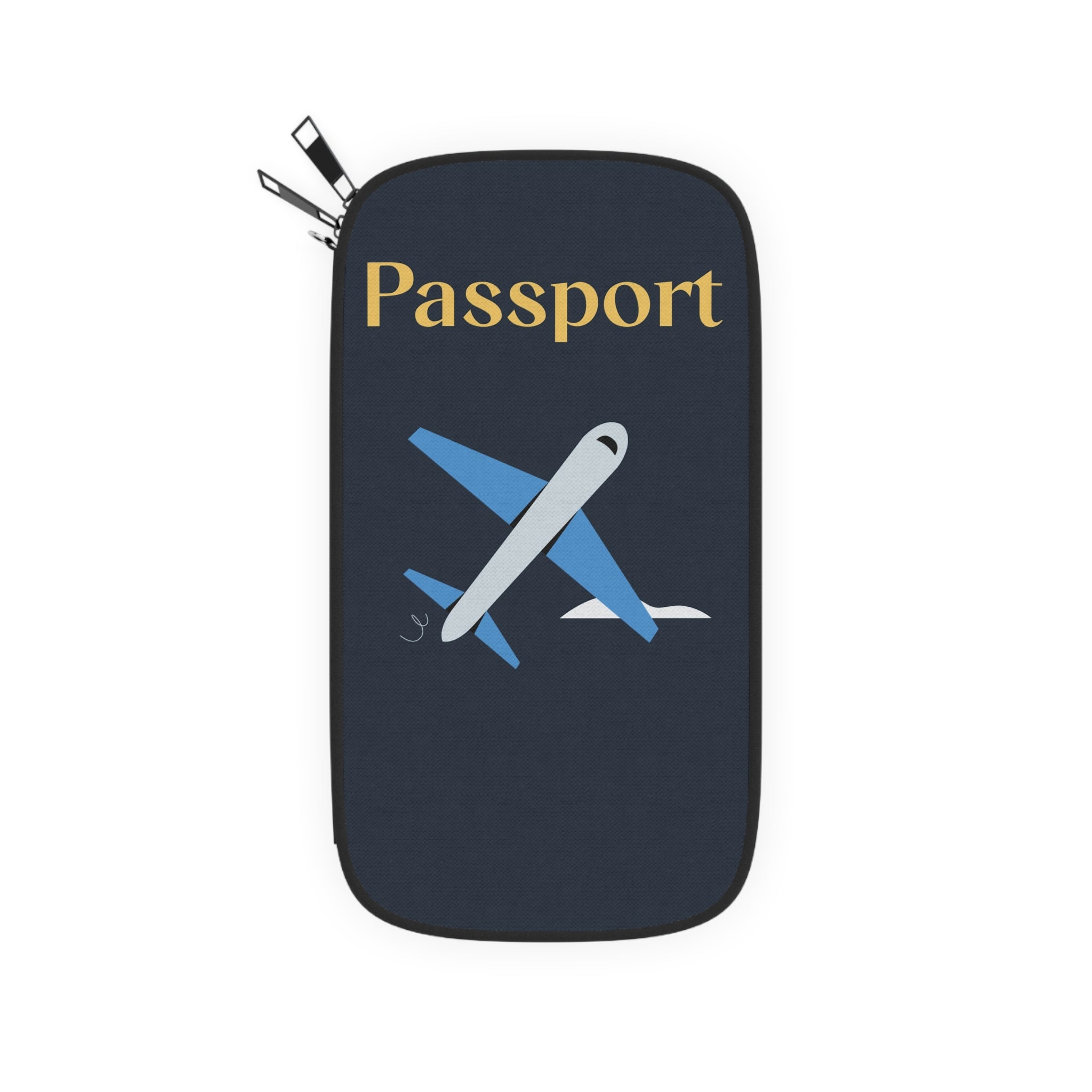Navy Passport Travel RFID Wallet