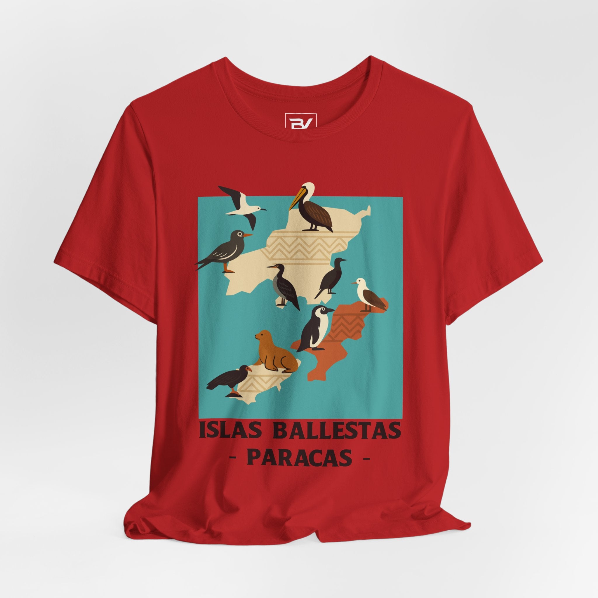 Red - Islas Ballestas T-Shirt Front