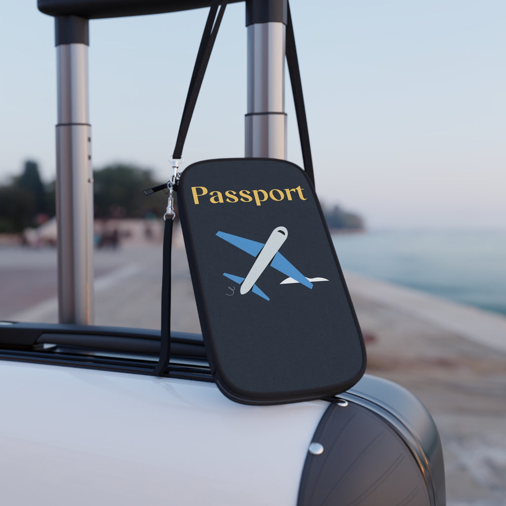 Navy Passport Travel RFID Wallet