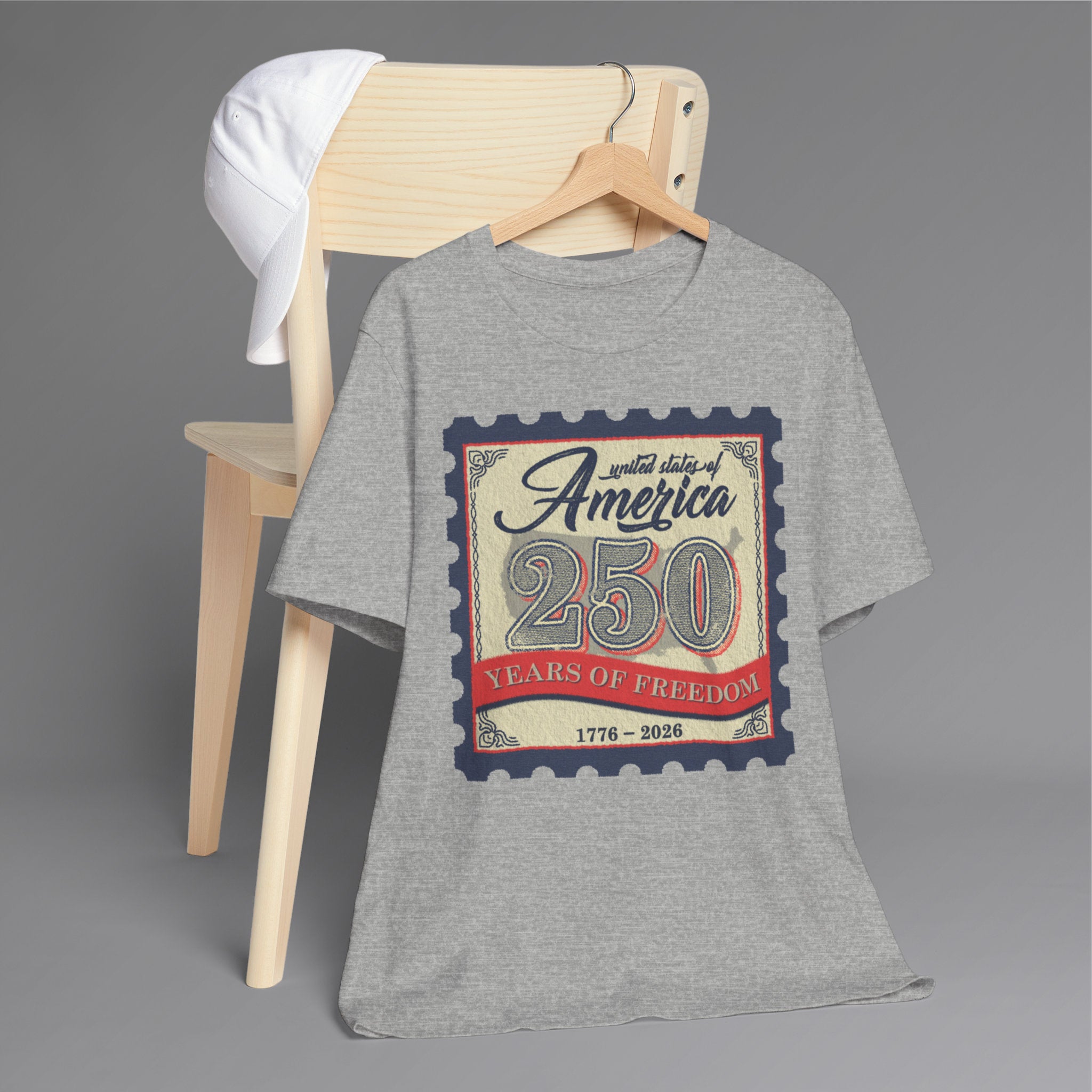 Athletic Heather USA Stamp Hanging 2