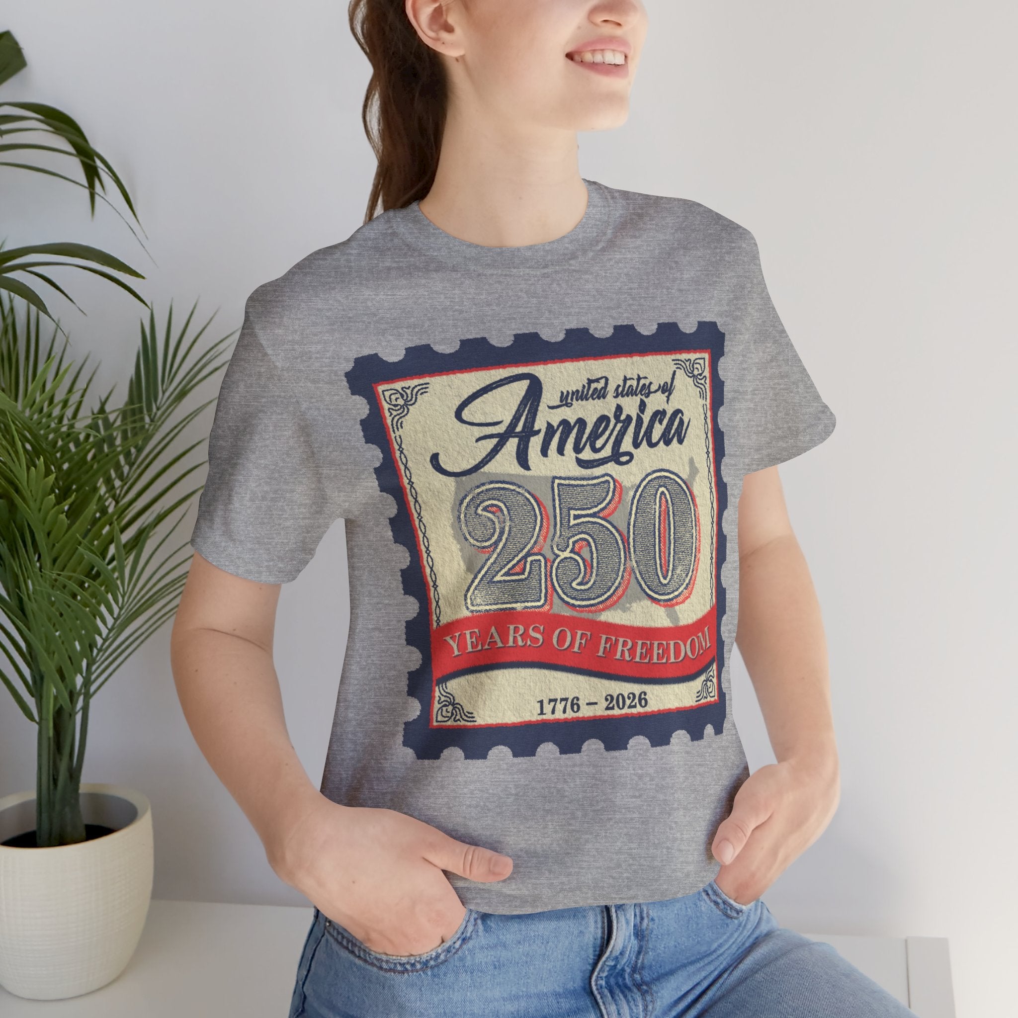 Athletic Heather USA Stamp Lifestyle