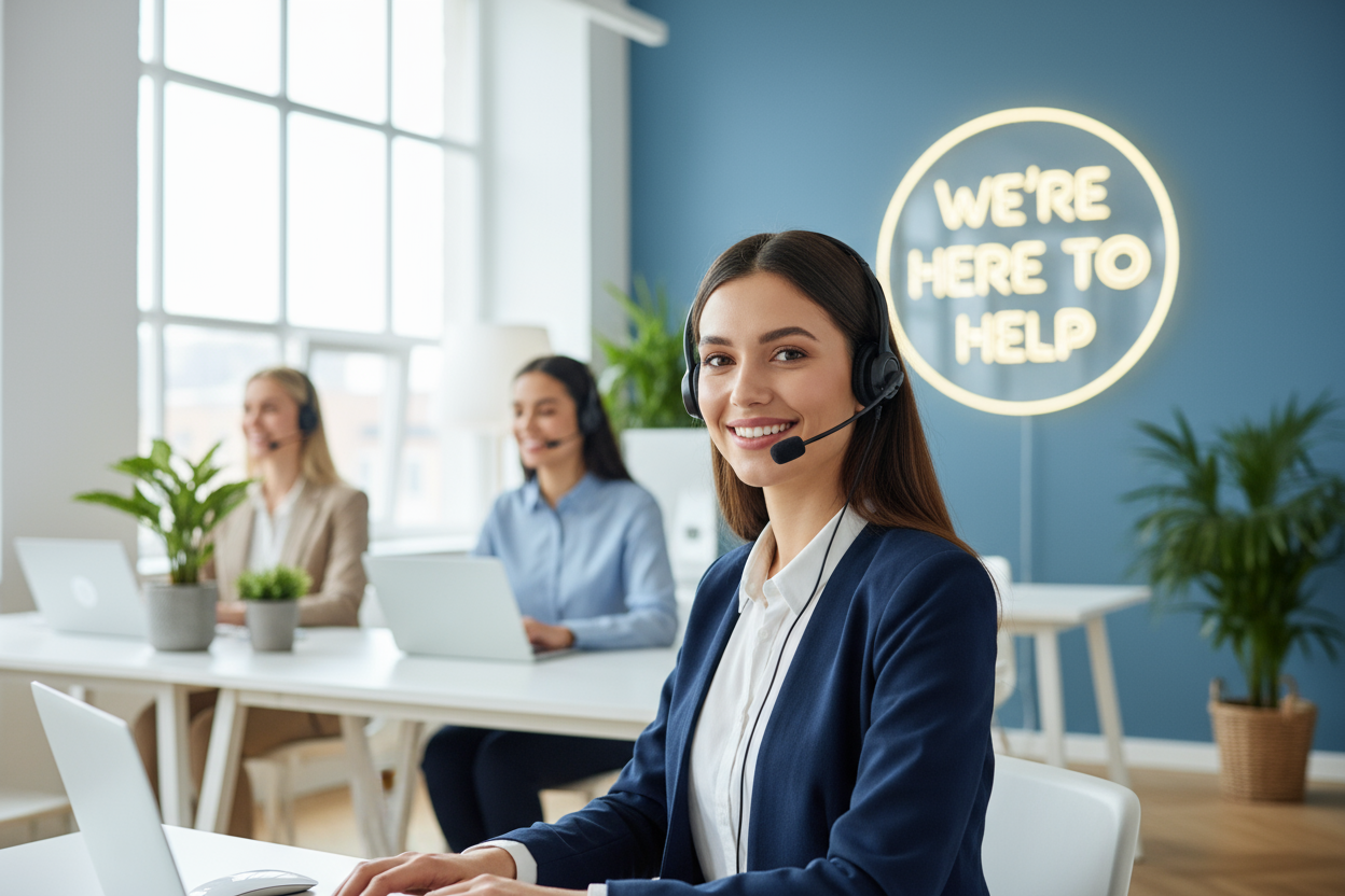 Customer service. This is an image for Countact Us page.