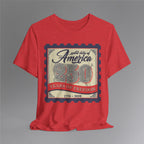 Heather Red USA Stamp Hanging 1