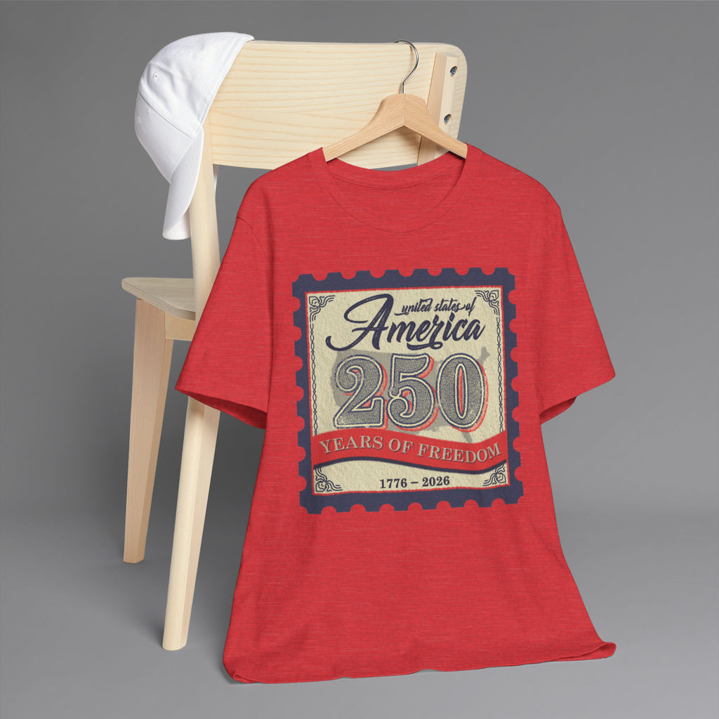 Heather Red USA Stamp Hanging 2