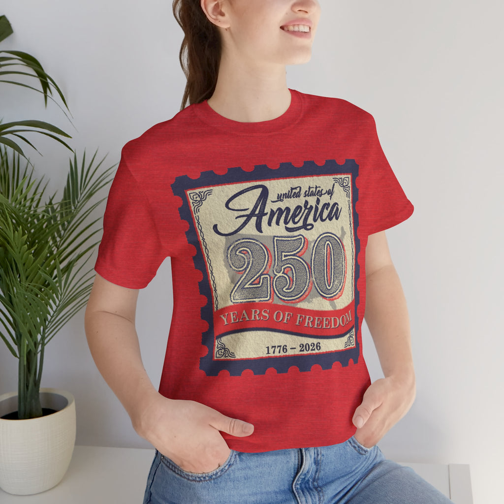 Heather Red USA Stamp Lifestyle