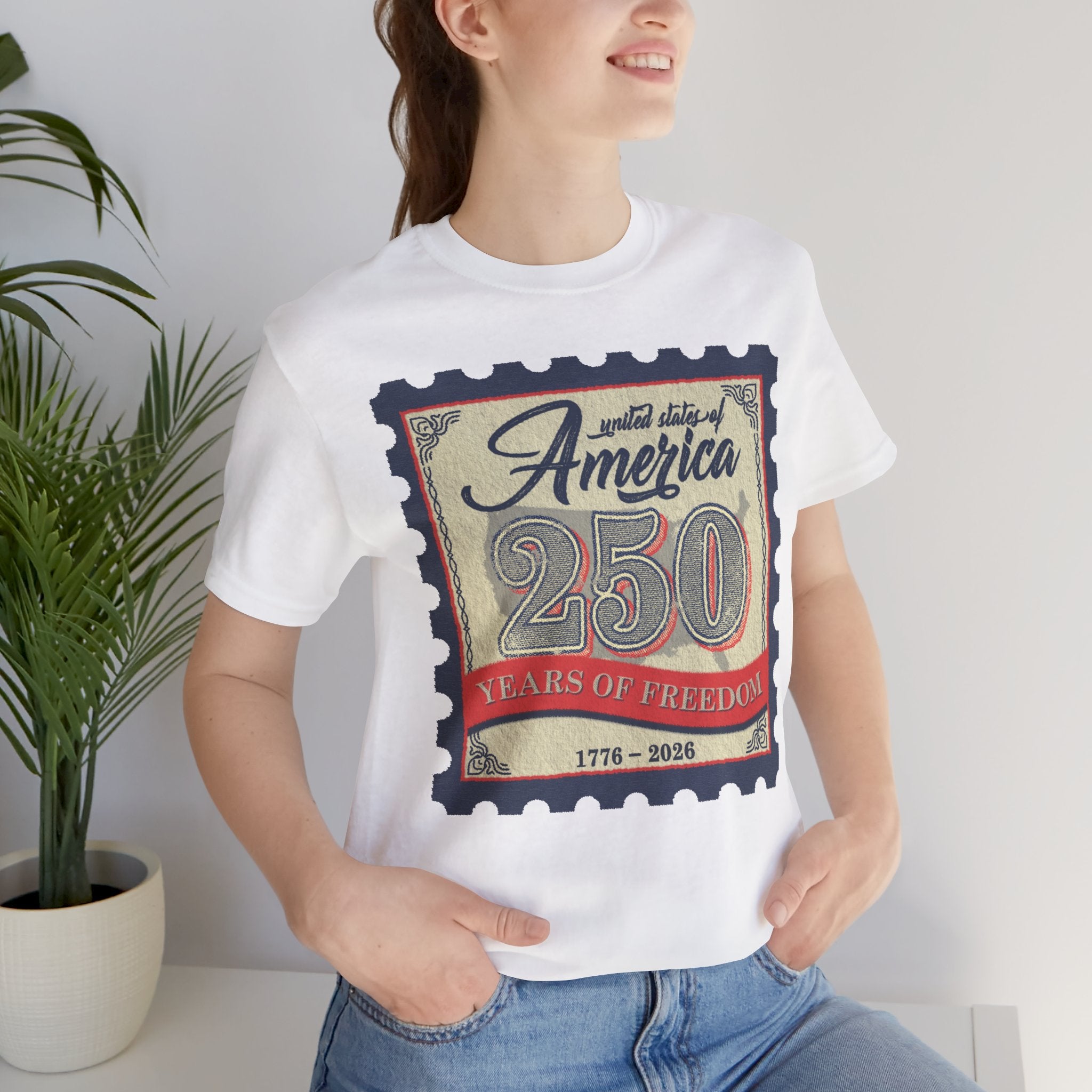 White USA Stamp Lifestyle